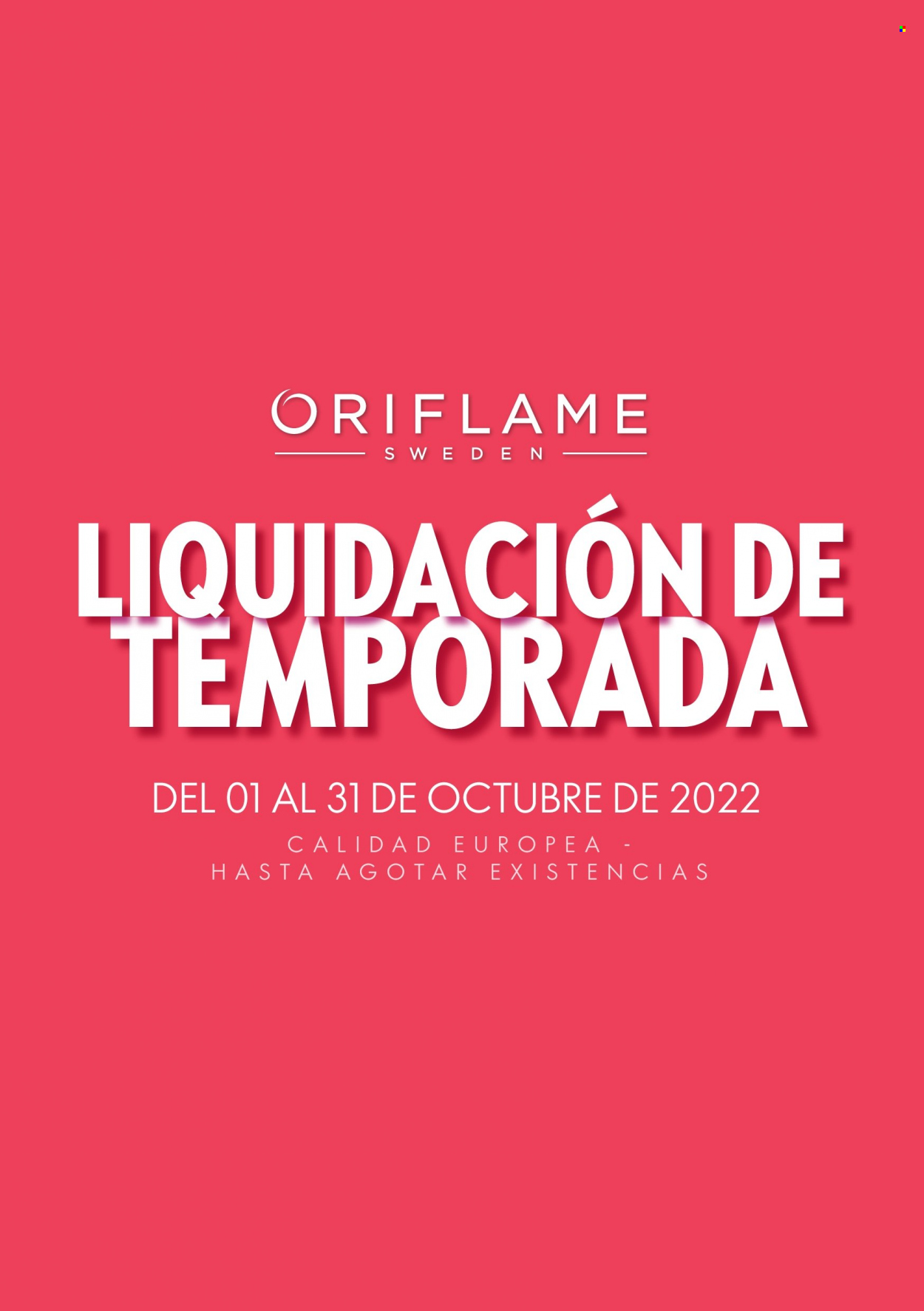 Ofertas Oriflame  - 1.10.2022 - 31.10.2022. Página 66.
